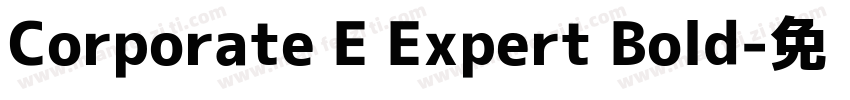 Corporate E Expert Bold字体转换